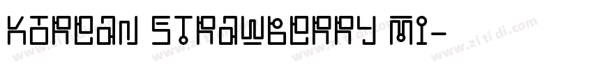 korean strawberry mi字体转换